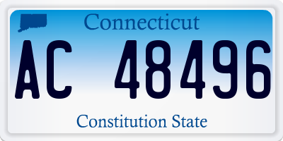 CT license plate AC48496