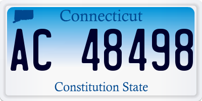 CT license plate AC48498