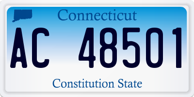 CT license plate AC48501