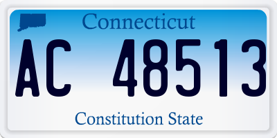 CT license plate AC48513