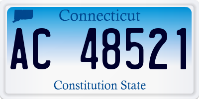 CT license plate AC48521