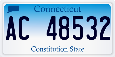 CT license plate AC48532