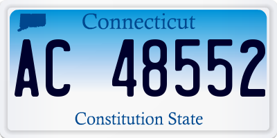 CT license plate AC48552