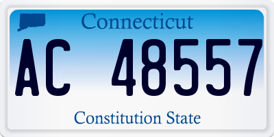 CT license plate AC48557