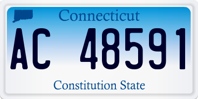 CT license plate AC48591