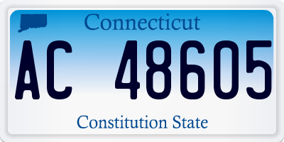 CT license plate AC48605