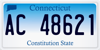 CT license plate AC48621