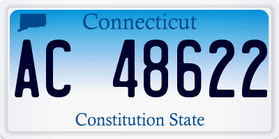 CT license plate AC48622
