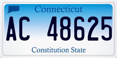 CT license plate AC48625