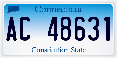 CT license plate AC48631