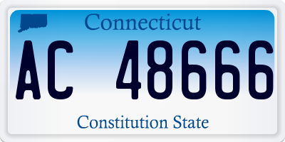 CT license plate AC48666