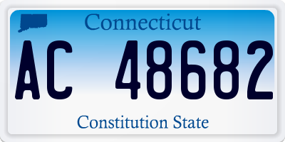CT license plate AC48682