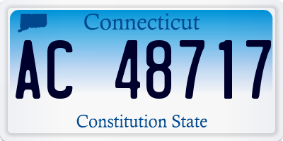 CT license plate AC48717
