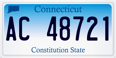 CT license plate AC48721