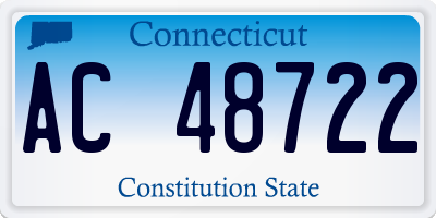 CT license plate AC48722