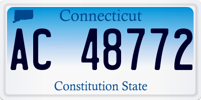 CT license plate AC48772