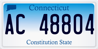 CT license plate AC48804