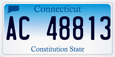 CT license plate AC48813
