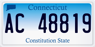 CT license plate AC48819