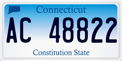 CT license plate AC48822