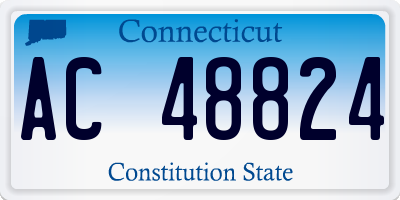 CT license plate AC48824