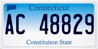 CT license plate AC48829