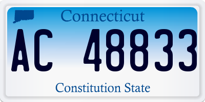 CT license plate AC48833