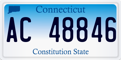CT license plate AC48846