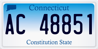 CT license plate AC48851