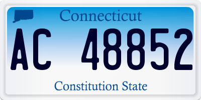 CT license plate AC48852