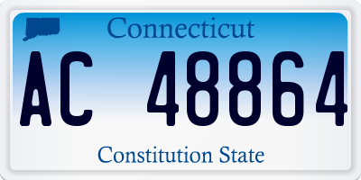 CT license plate AC48864