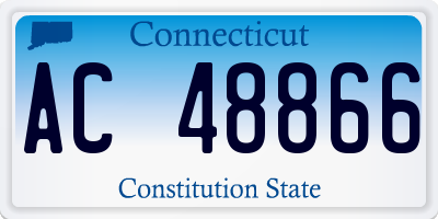 CT license plate AC48866