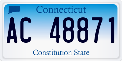 CT license plate AC48871