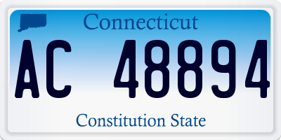 CT license plate AC48894