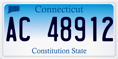 CT license plate AC48912