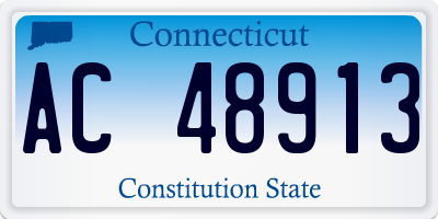 CT license plate AC48913