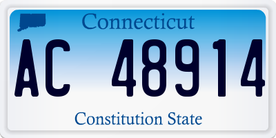 CT license plate AC48914