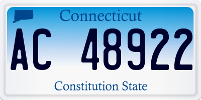 CT license plate AC48922