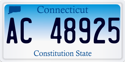 CT license plate AC48925