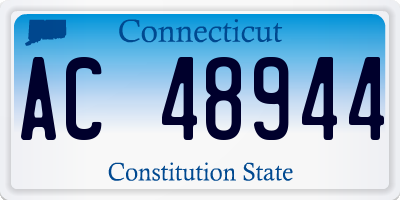 CT license plate AC48944
