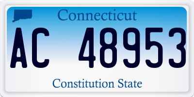 CT license plate AC48953