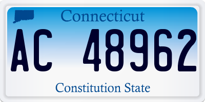 CT license plate AC48962