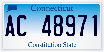 CT license plate AC48971