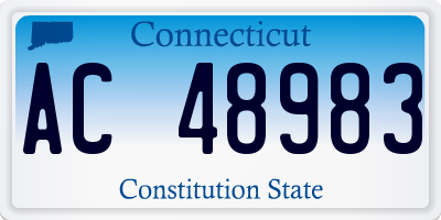CT license plate AC48983