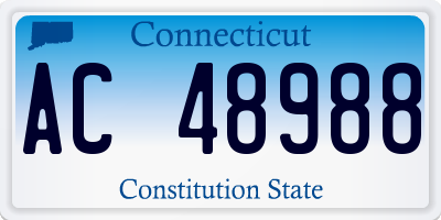 CT license plate AC48988