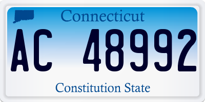 CT license plate AC48992