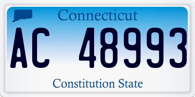 CT license plate AC48993
