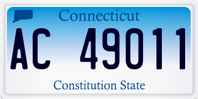 CT license plate AC49011