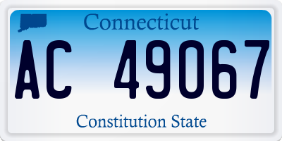 CT license plate AC49067