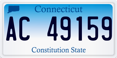 CT license plate AC49159